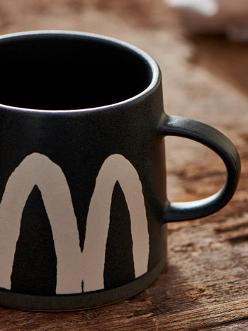 Paint Brushstroke Pattern Stoneware Mug