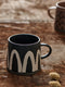 Paint Brushstroke Pattern Stoneware Mug