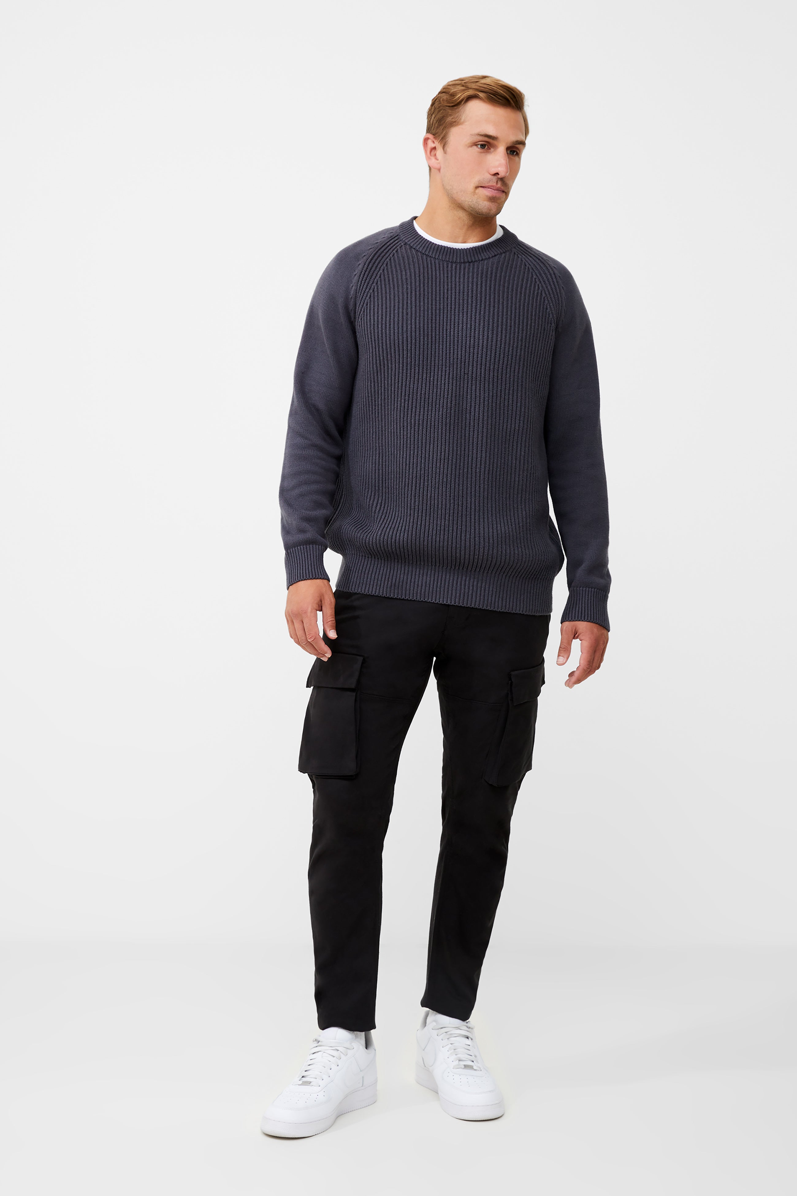 Ribbed Raglan Jumper