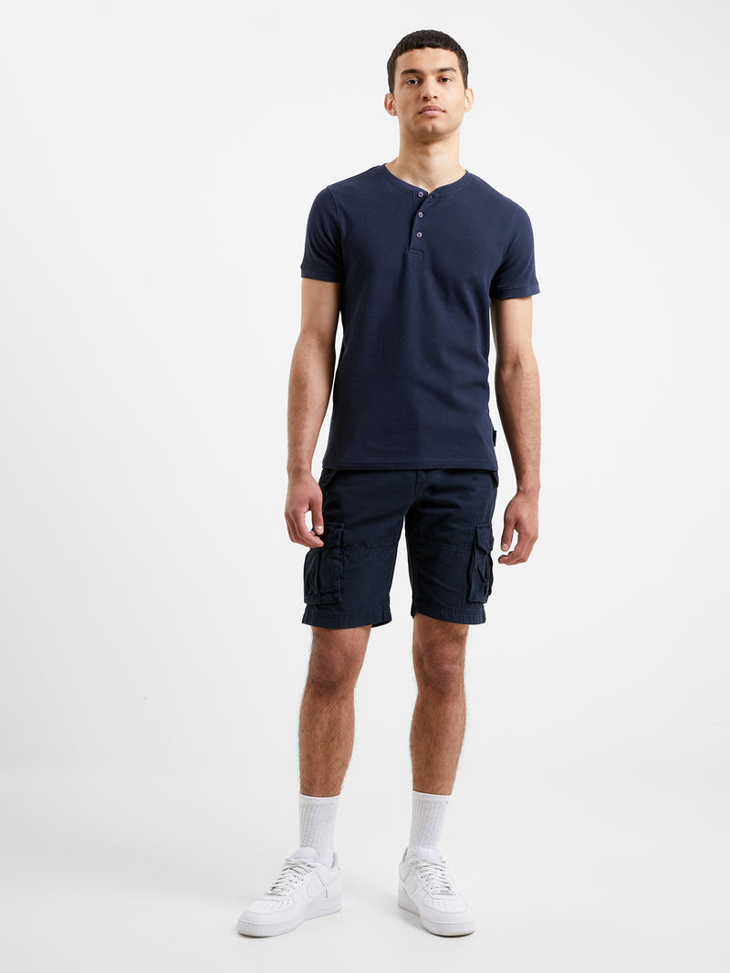 Pique Micro Henley T-Shirt