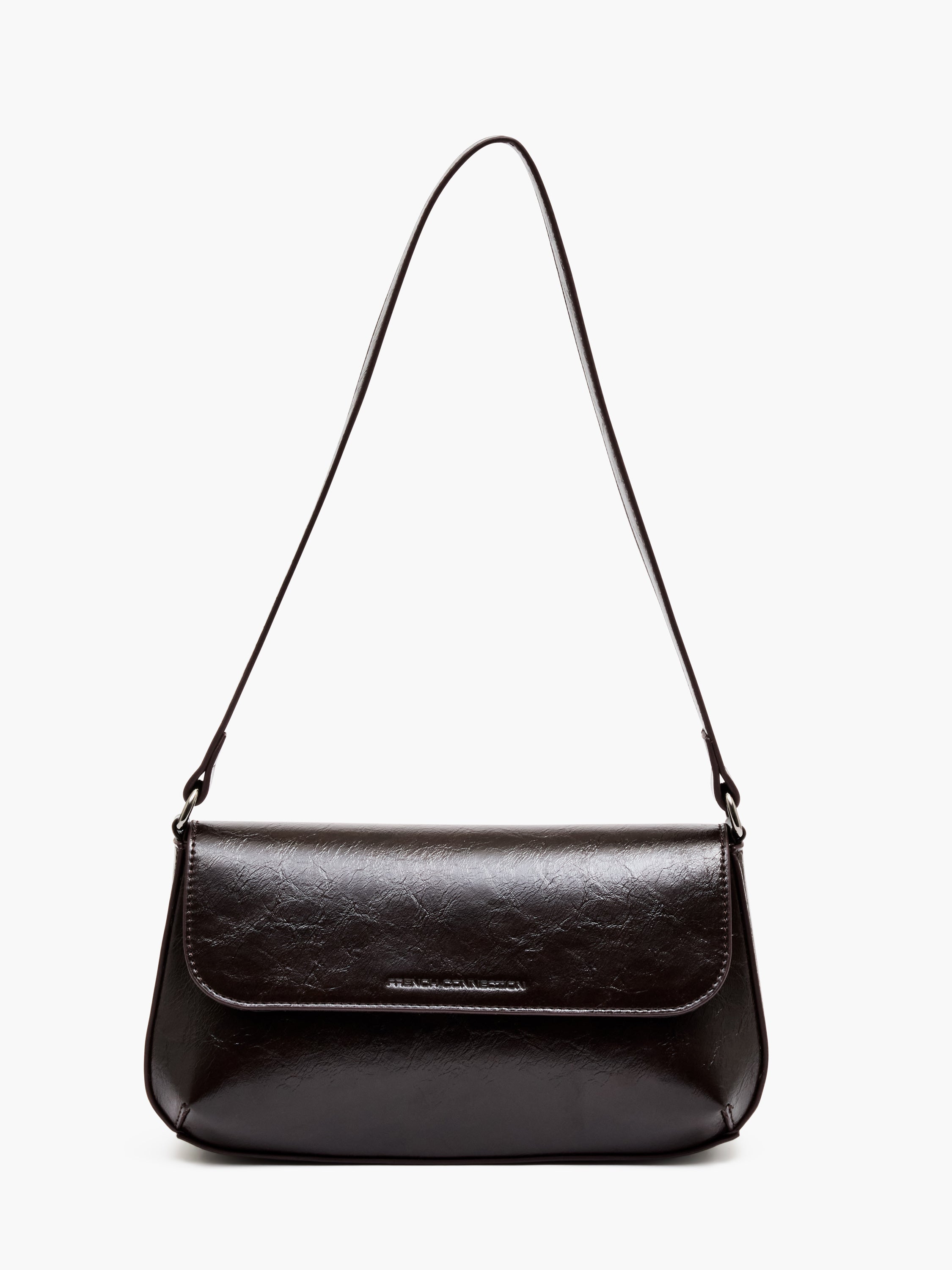 Patent Flap Shoulder Bag