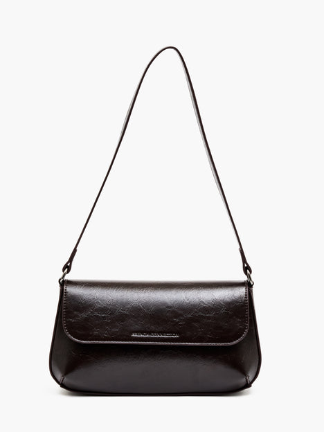 Patent Flap Shoulder Bag