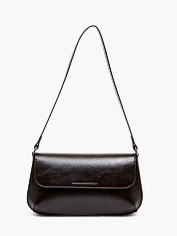 Patent Flap Shoulder Bag
