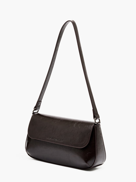 Patent Flap Shoulder Bag