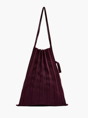 Pleated Packable Tote Bag