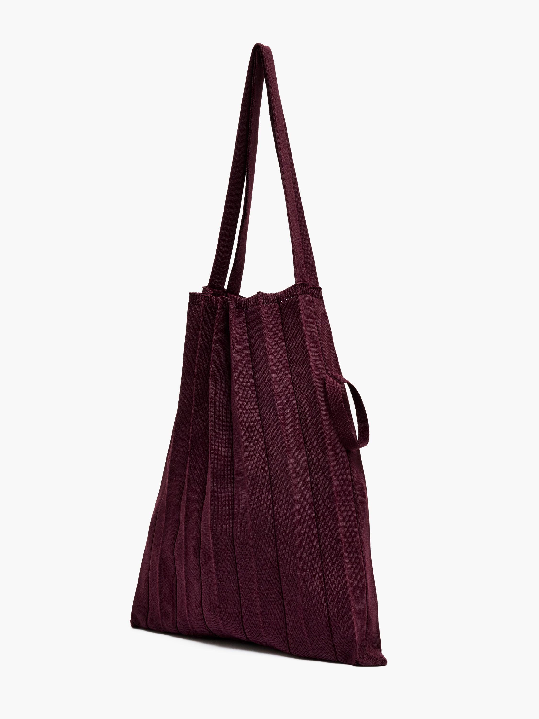 Pleated Packable Tote Bag