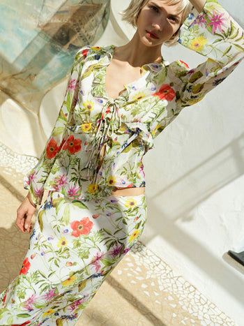 Monica Hallie Crinkle Blouse