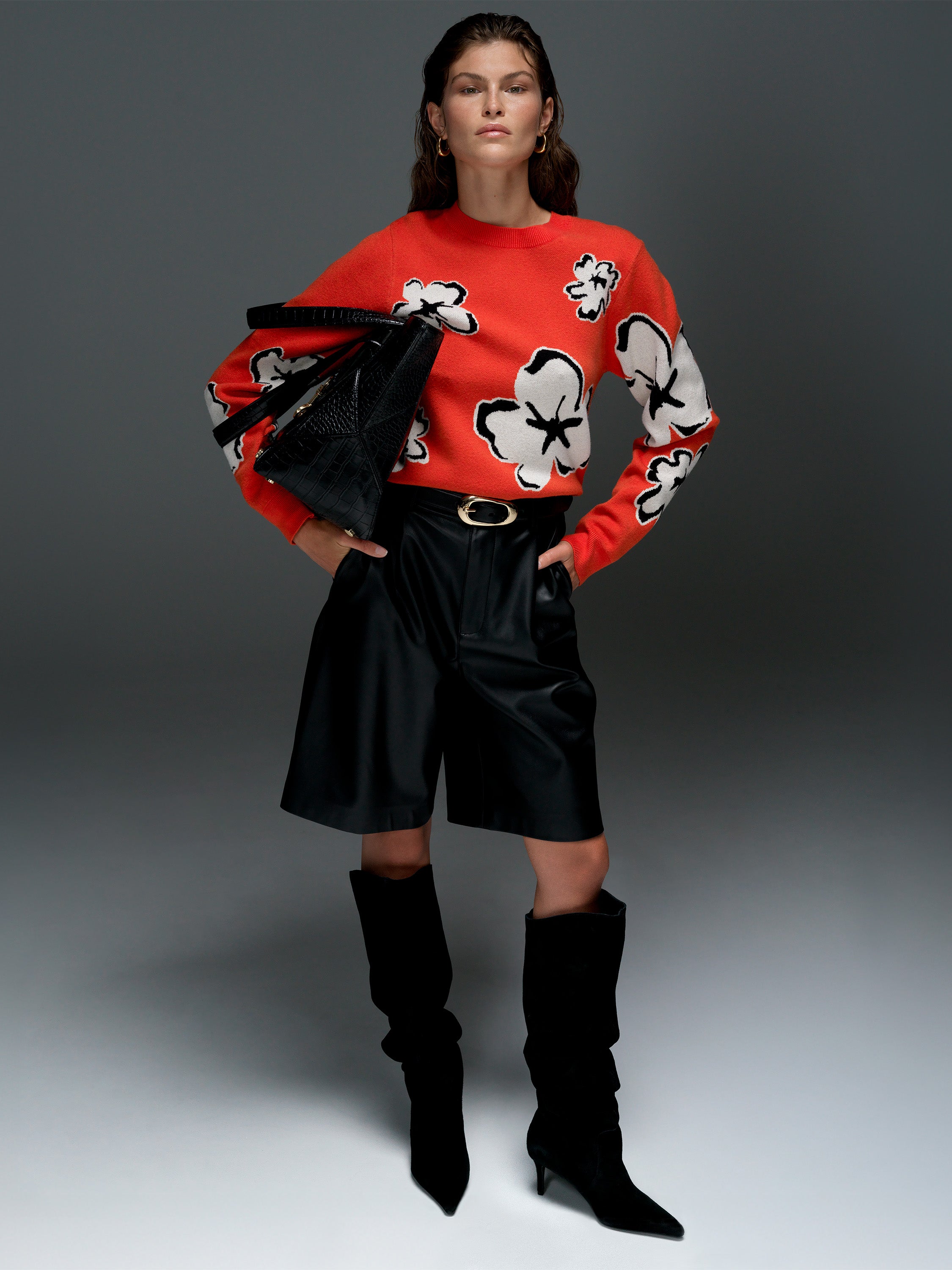 Paislee Floral Jacquard Jumper