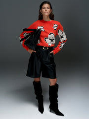 Paislee Floral Jacquard Jumper
