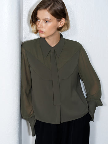 Arezzo Neck Tie Shirt