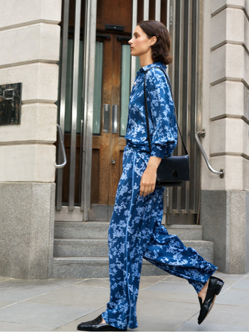 Isla Celaya Floral Straight Leg Trousers