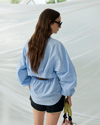 Annesy Stripe Cut Out Shirt