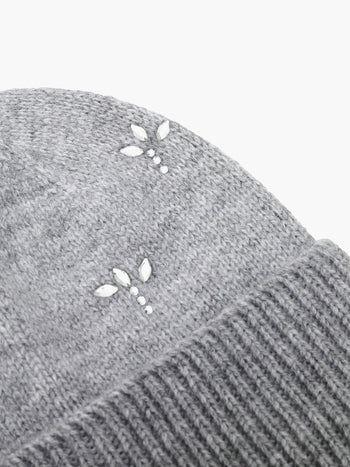 Diamante Embellished Beanie Hat