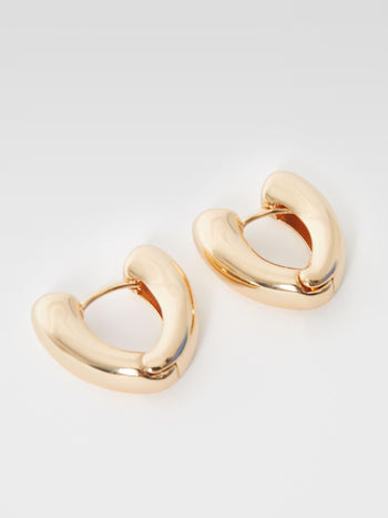 Chunky Oval Hoop Earrings