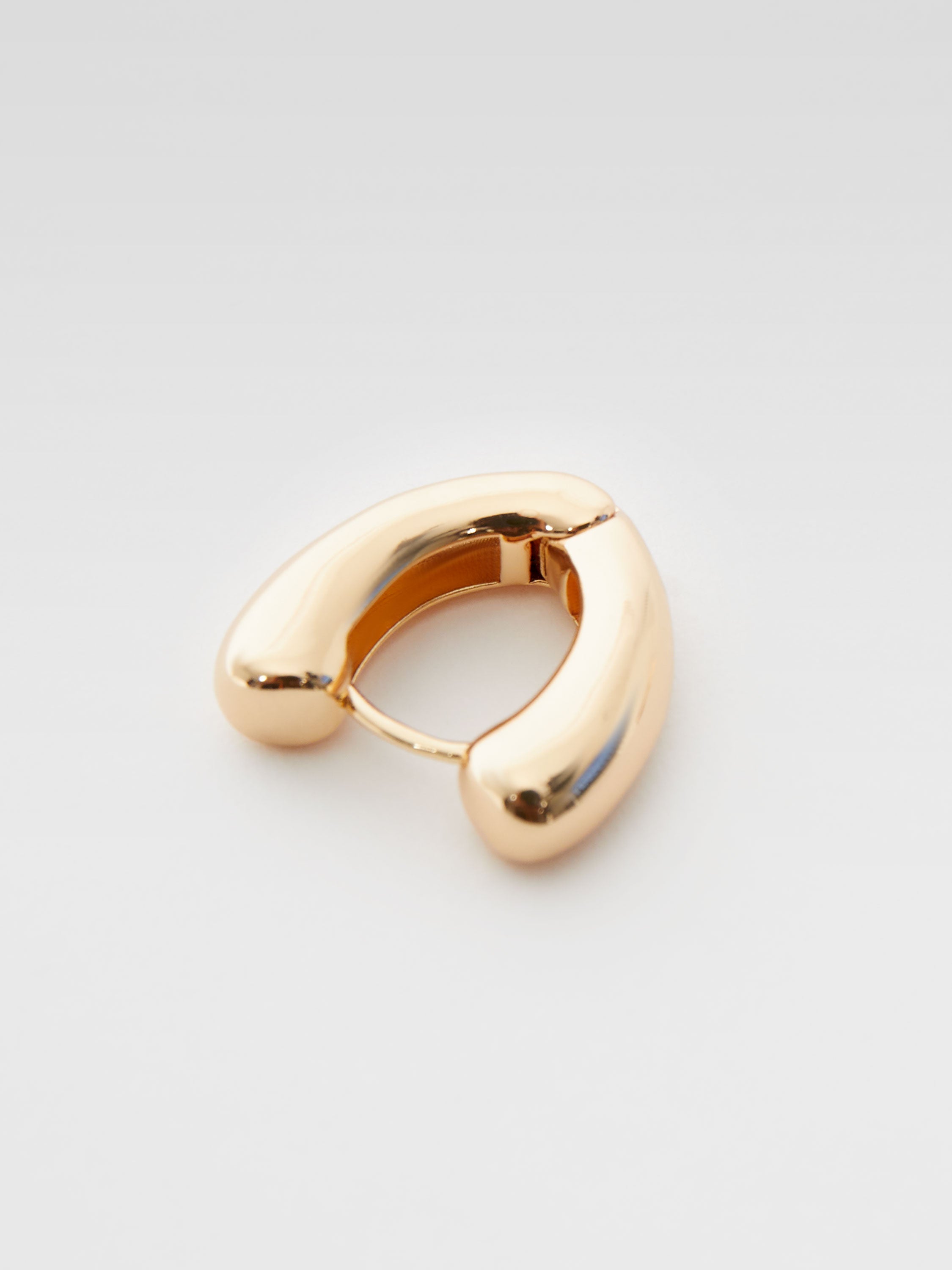 Chunky Oval Hoop Earrings