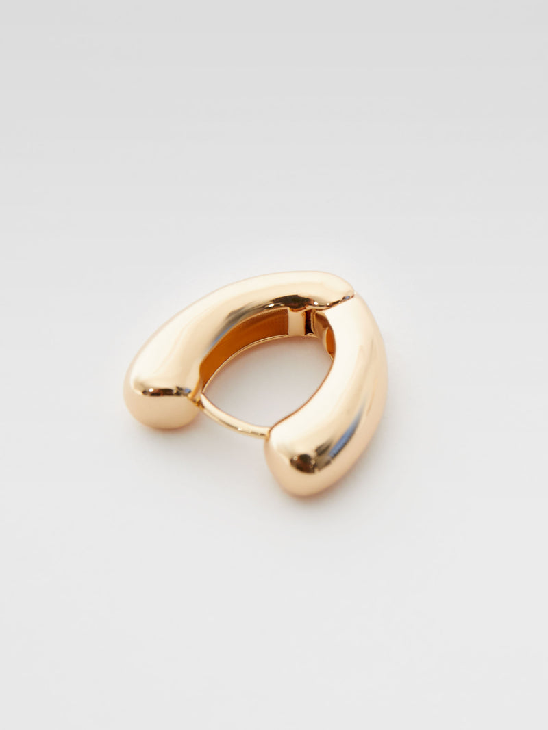 Chunky Oval Hoop Earrings