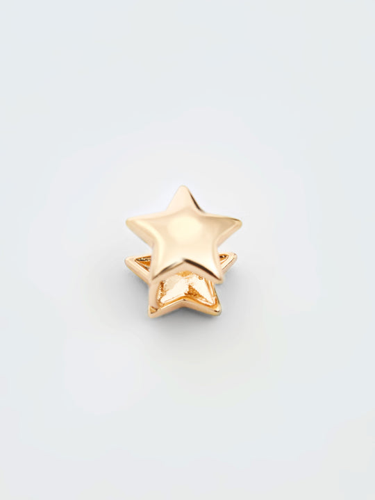 Solid Star Huggie Earrings