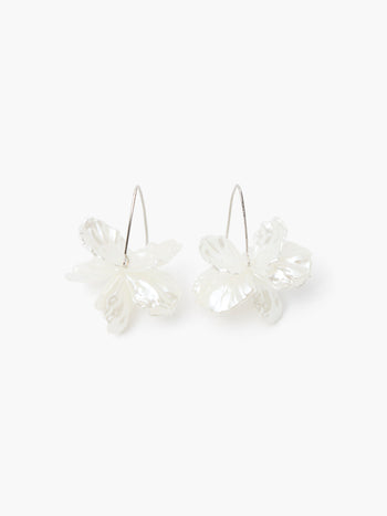 Pearl Petals Threader Earrings