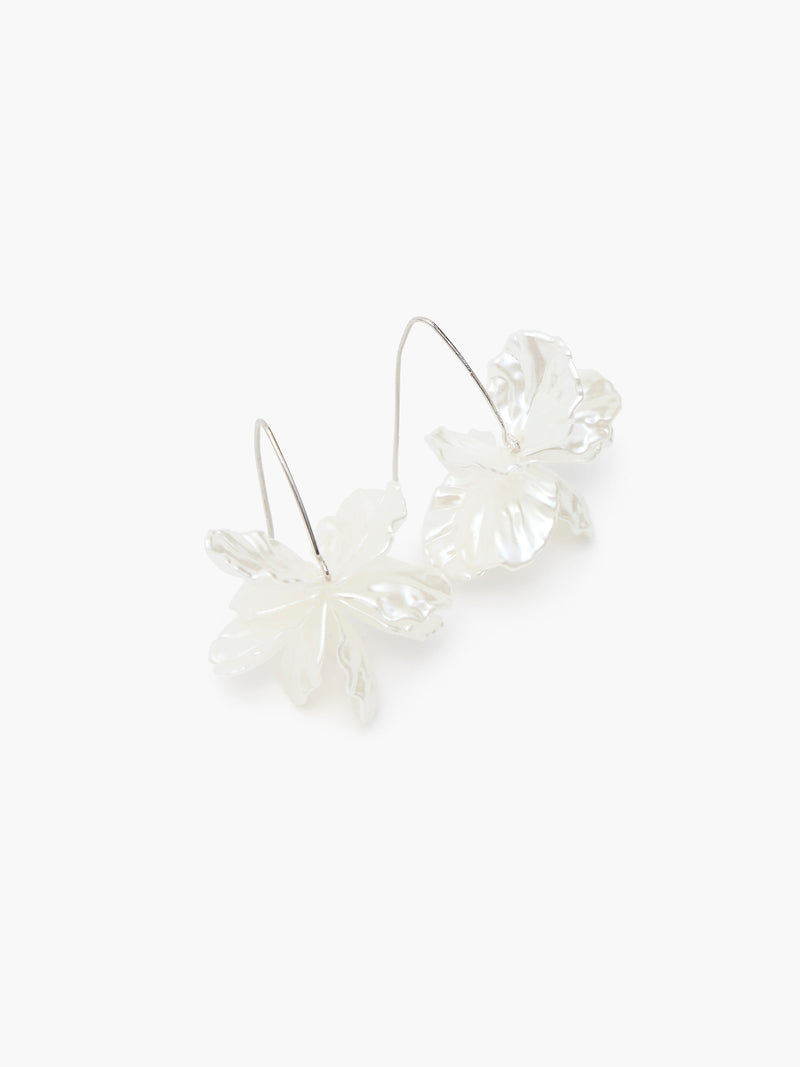 Pearl Petals Threader Earrings