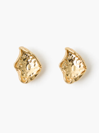 Molten Mini Square Stud Earrings
