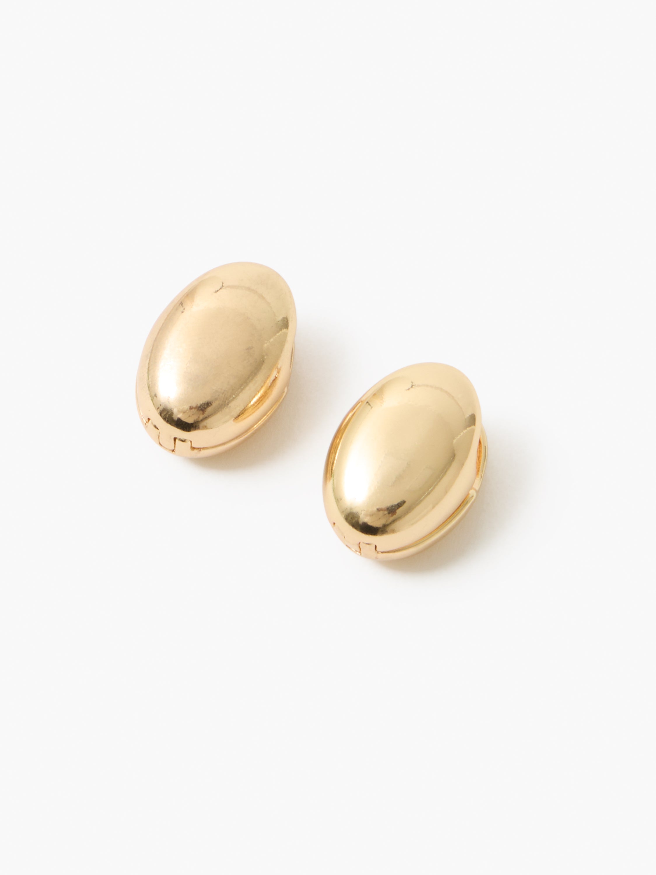 Double Sided Curved Dome Hoop Earrings
