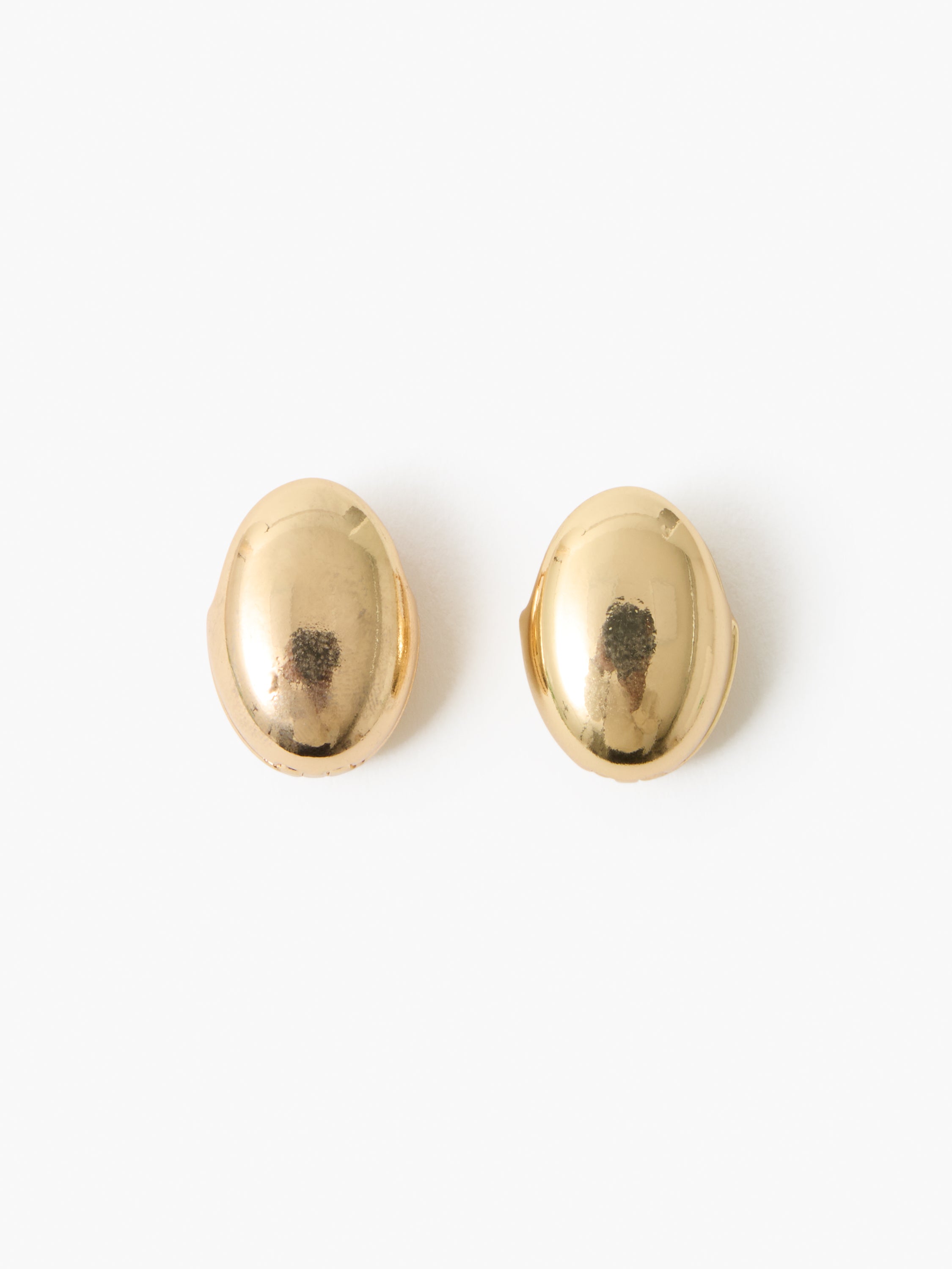 Double Sided Curved Dome Hoop Earrings