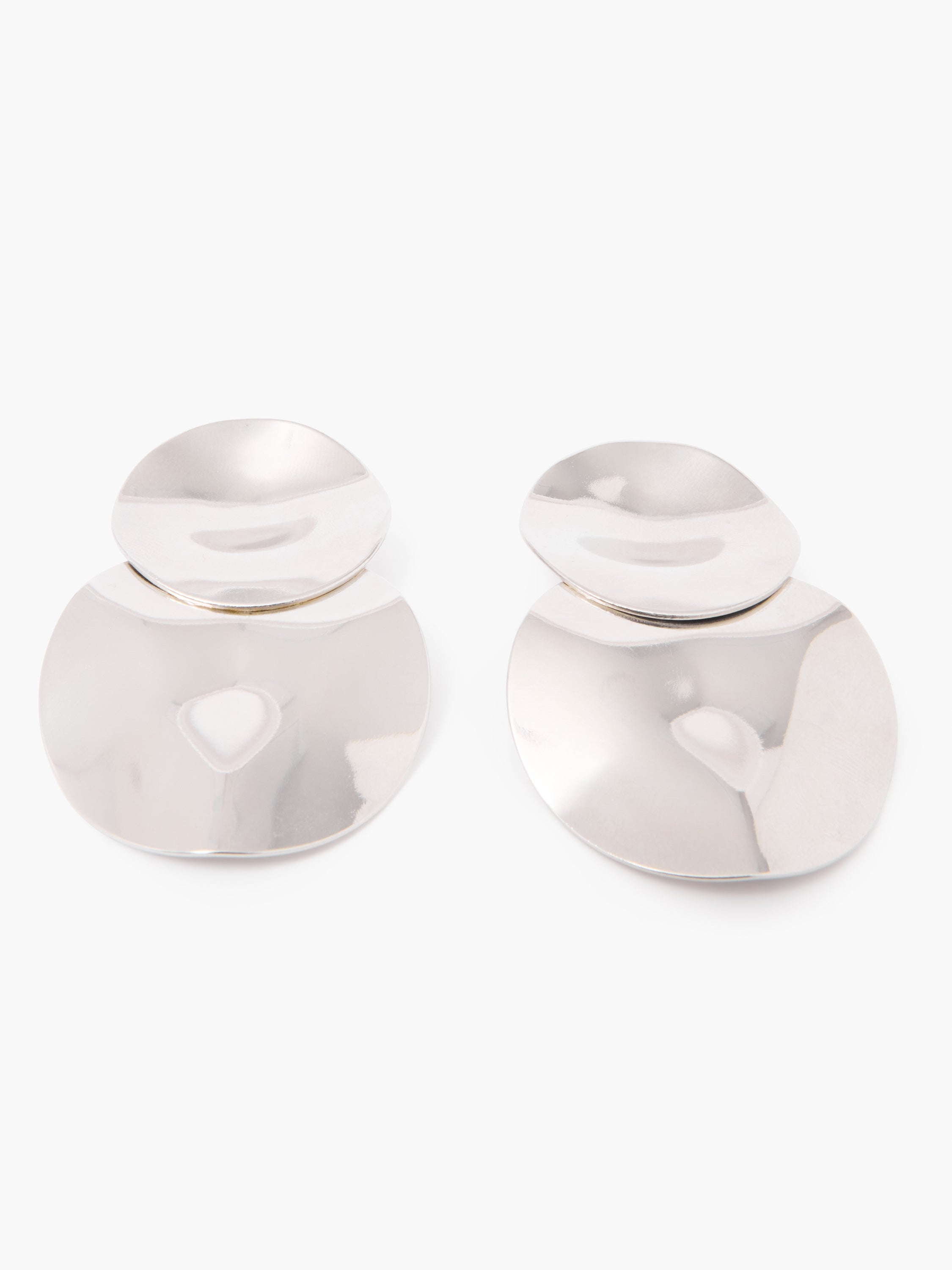 Duo Disc Drop Earrings