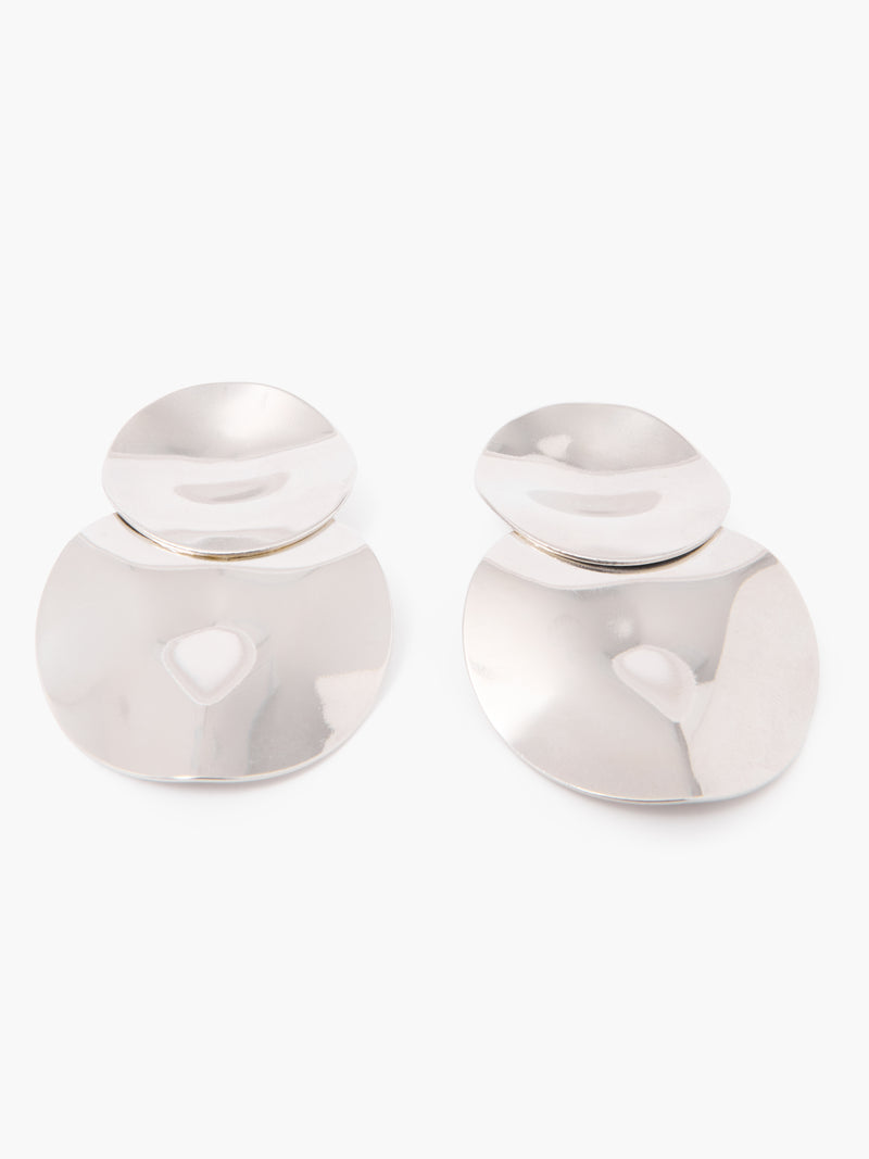 Duo Disc Drop Earrings
