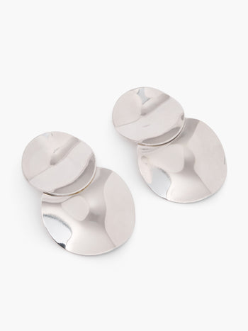 Duo Disc Drop Earrings