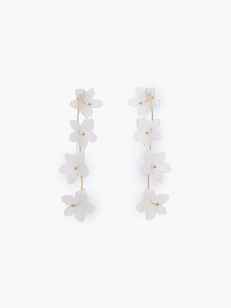 Cascade Floral Drop Earrings