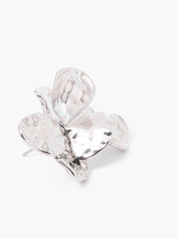 Hammered Flower Stud Earrings