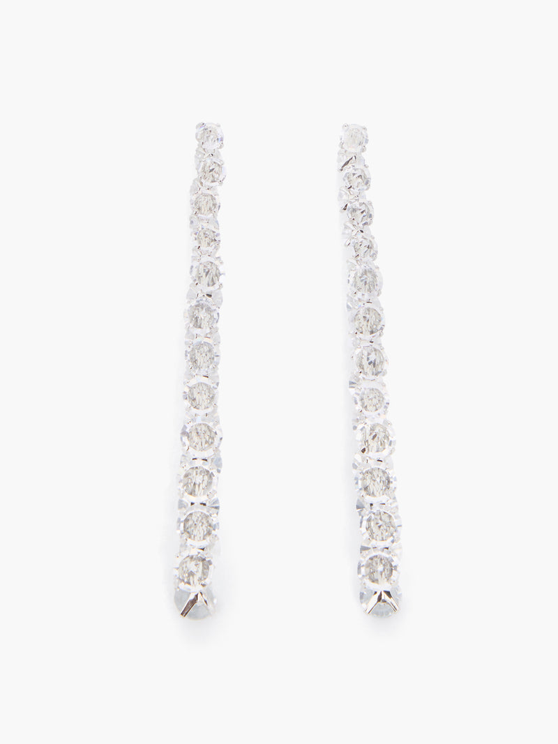 Cluster Crystal Long Earrings