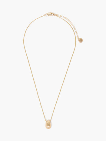 Sculptural Bean Pendant Necklace