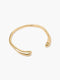 Wave Teardrop Open Bangle