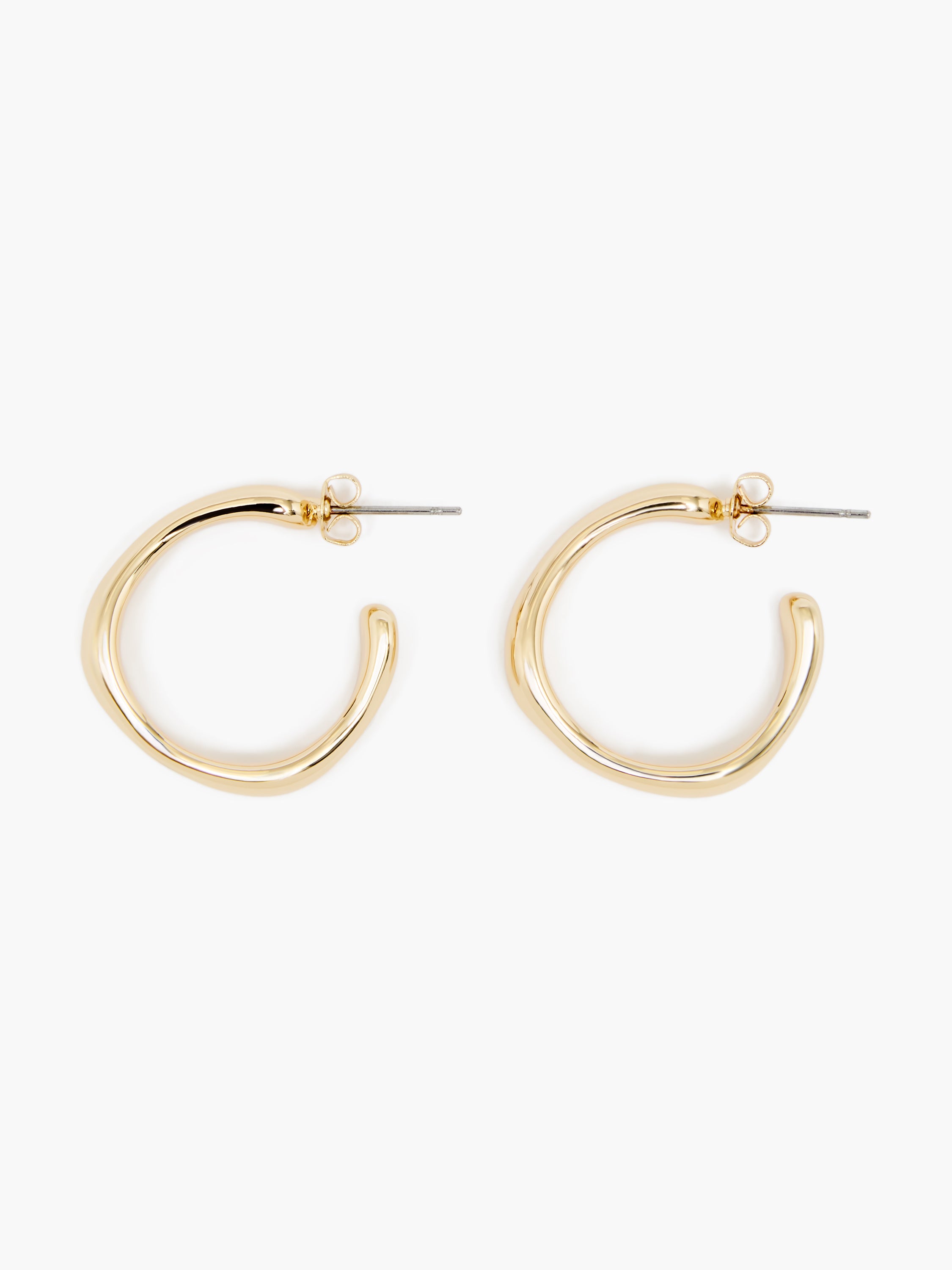 Hammered Hoop Earrings