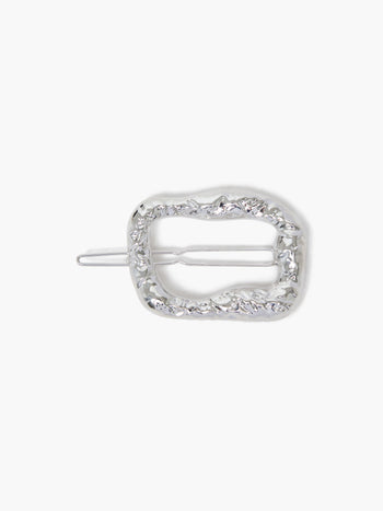 Molten Metal Square Barrette Hair Clip