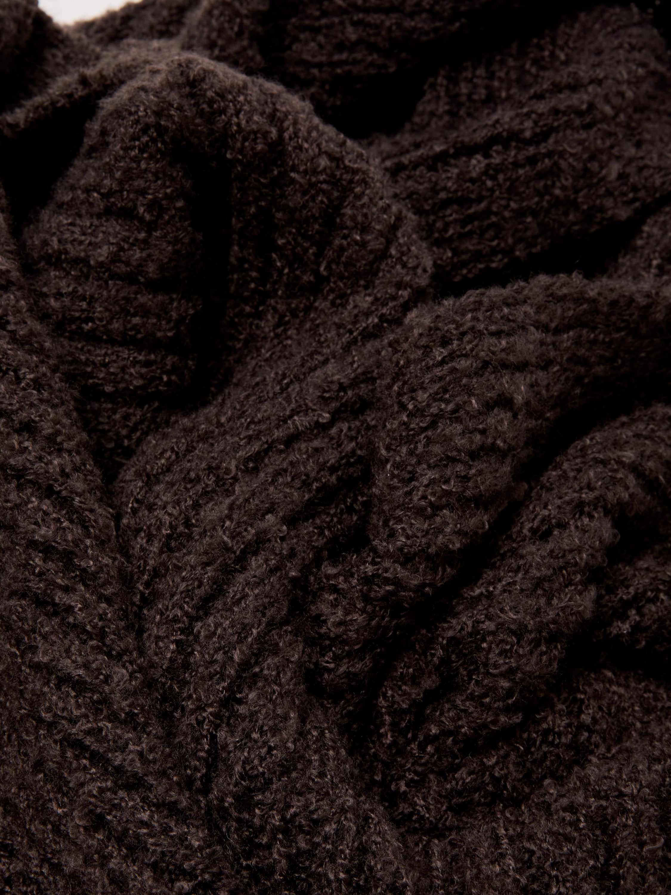 Chocolate Boucle Scarf