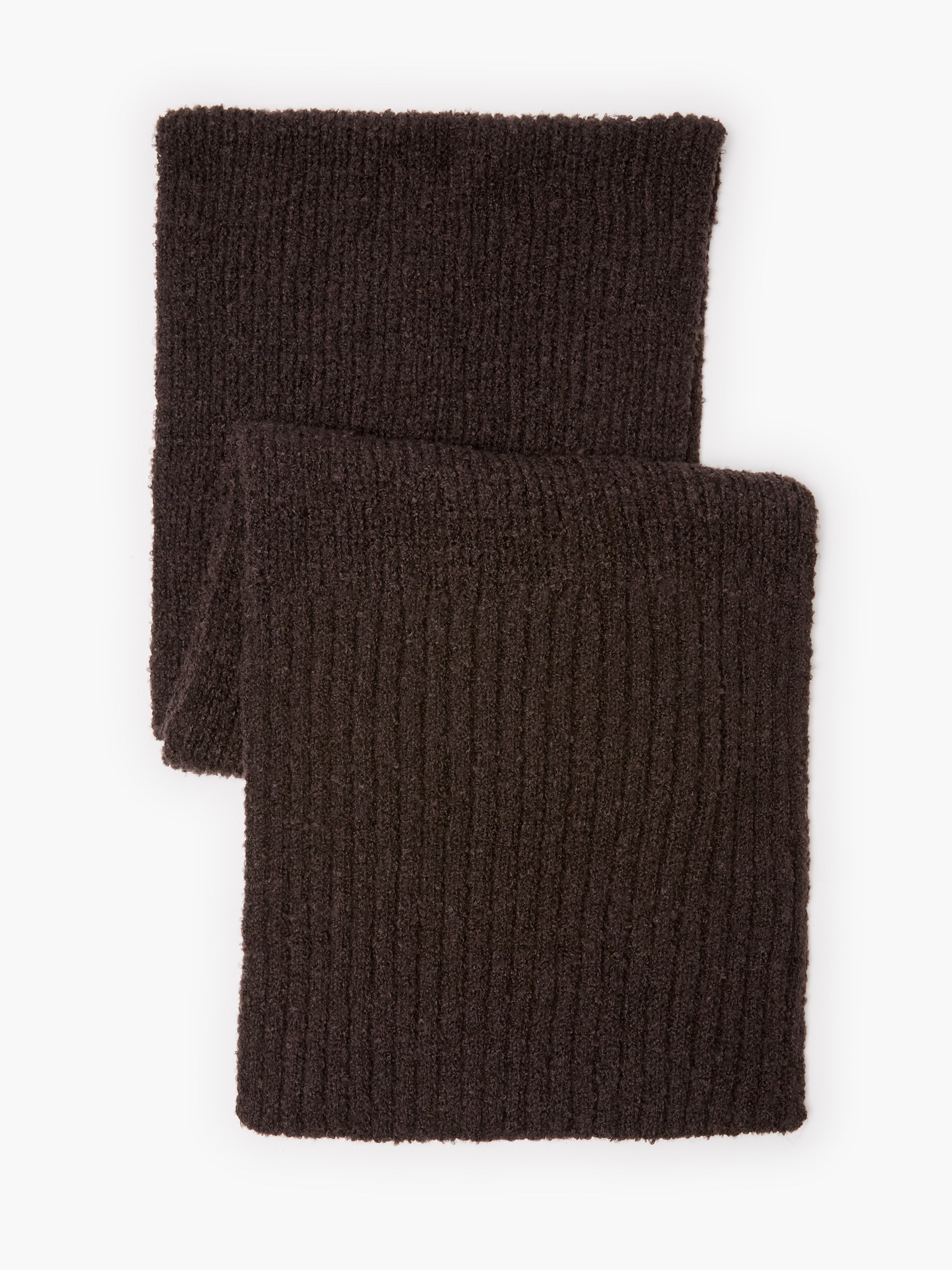 Chocolate Boucle Scarf