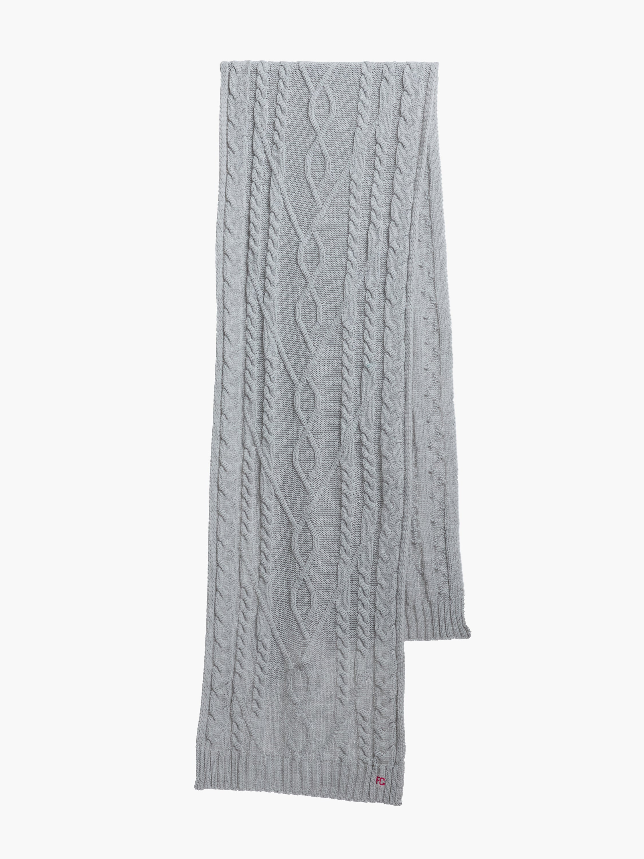 Cable Knit Scarf and Beanie Set