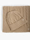 Cable Knit Scarf and Beanie Set