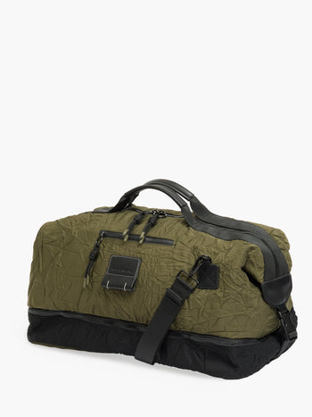 Khaki Crinkle Holdall Gym Bag