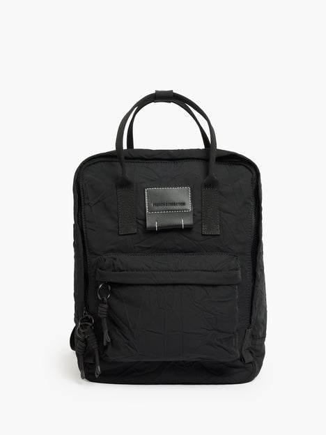 Black Crinkle Backpack