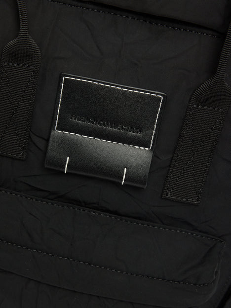 Black Crinkle Backpack