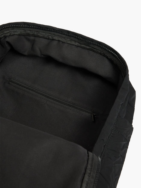 Black Crinkle Backpack