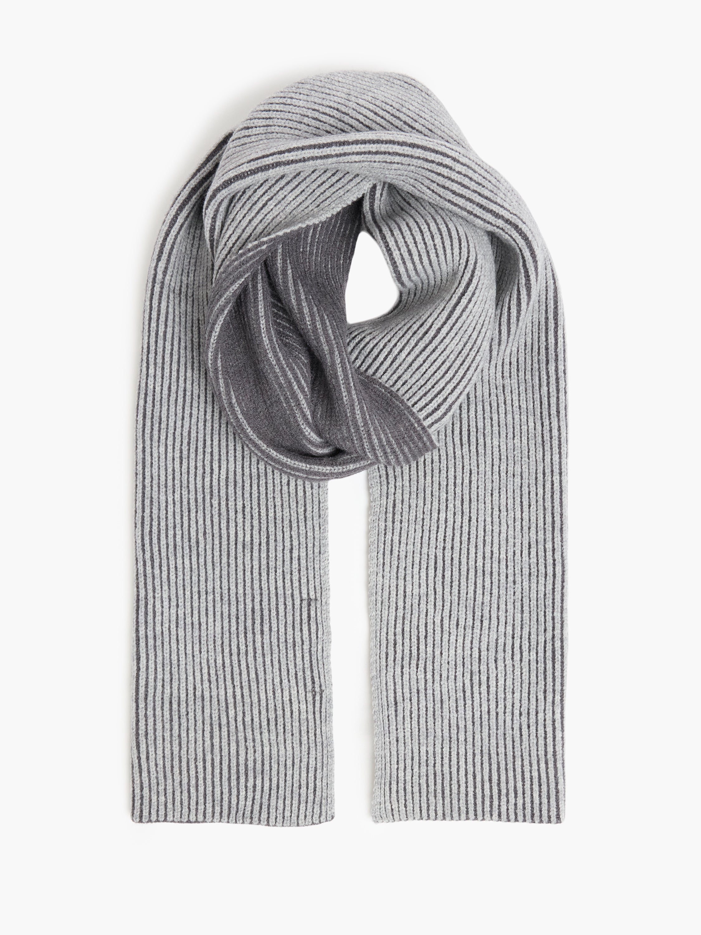 Two Tone Knit Scarf