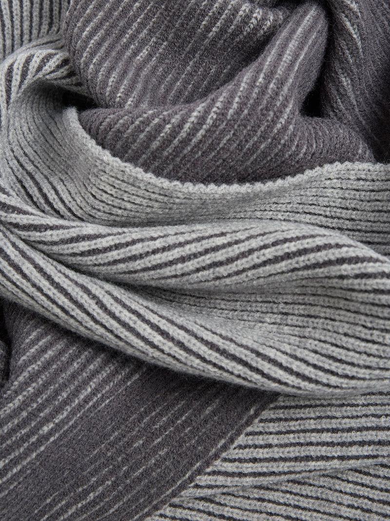 Two Tone Knit Scarf