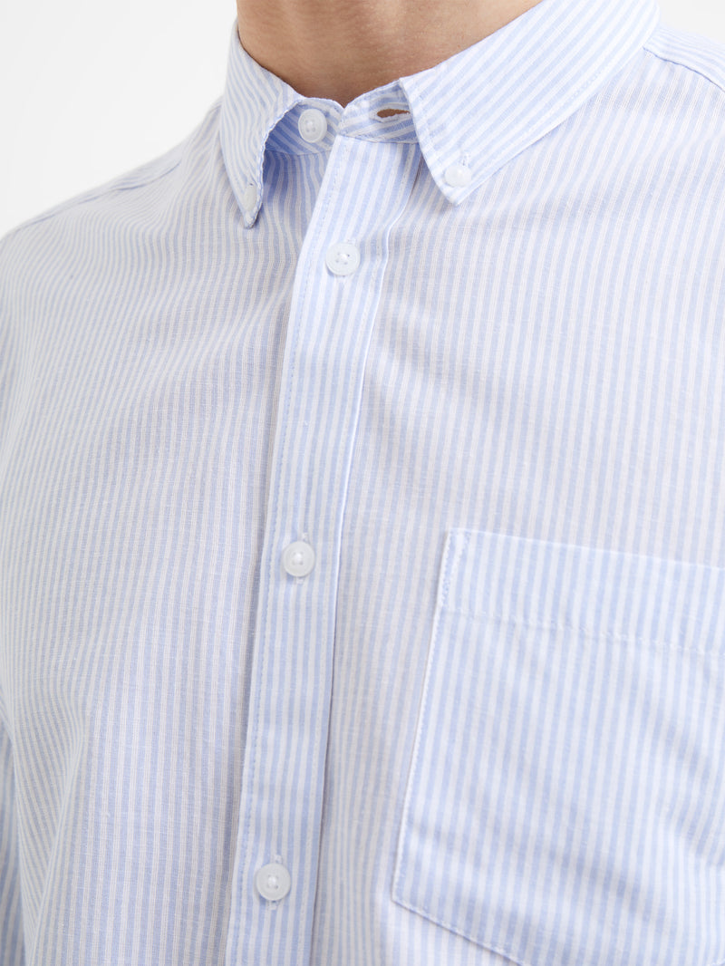 Stripe Pocket Long Sleeve Shirt