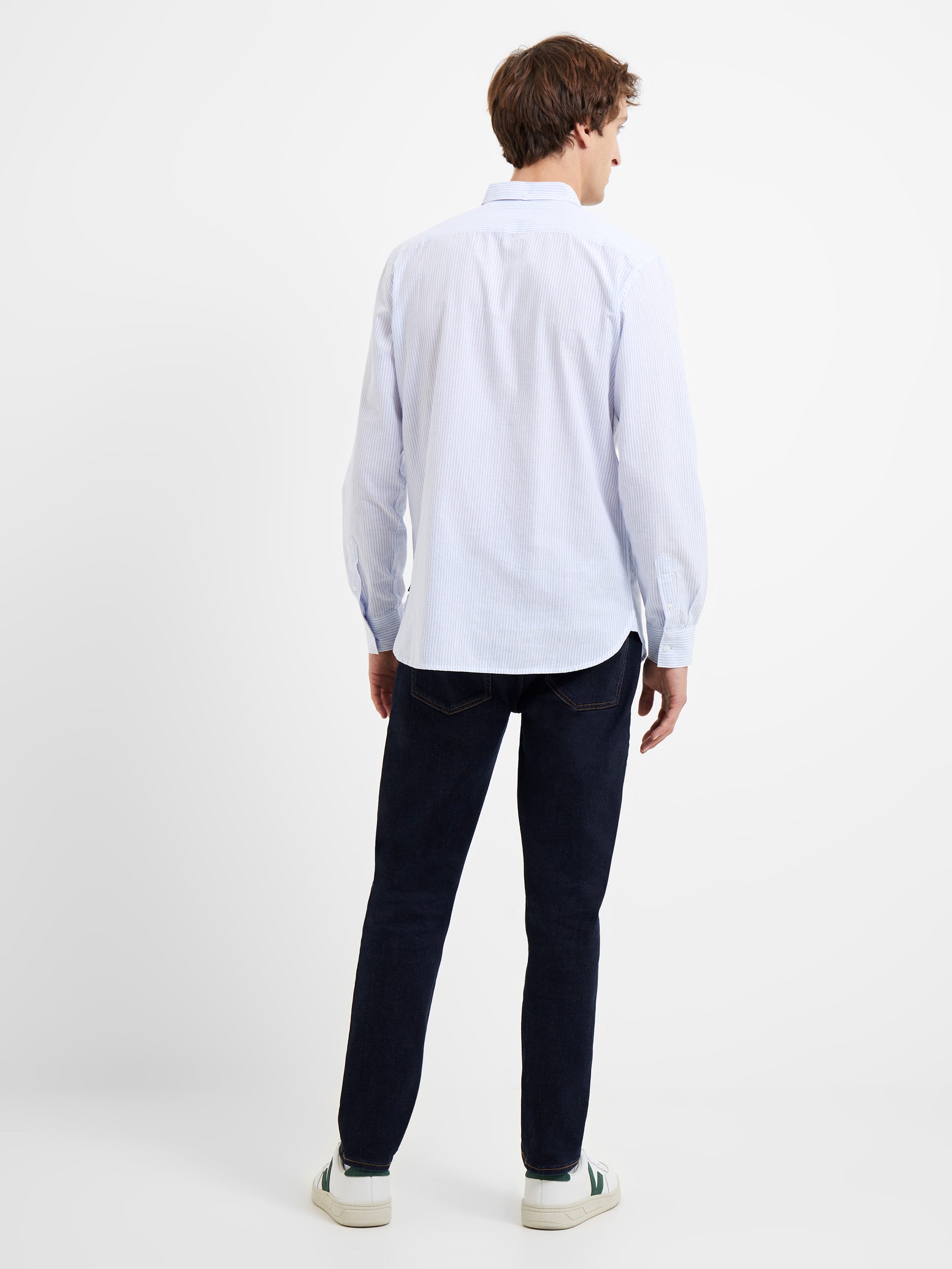 Stripe Pocket Long Sleeve Shirt