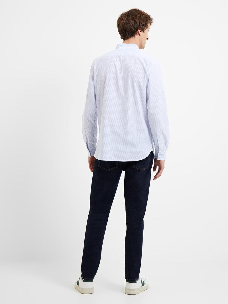 Stripe Pocket Long Sleeve Shirt