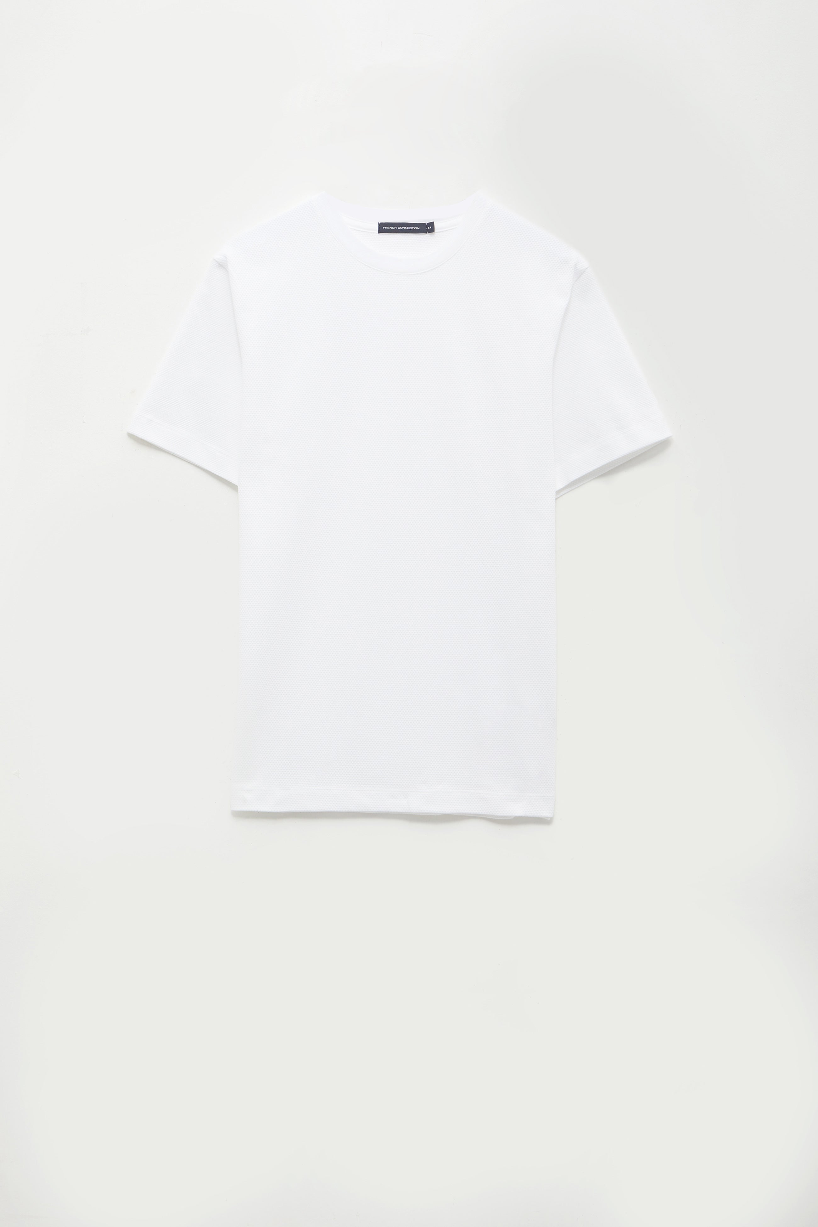 popcorn jersey short sleeve t-shirt linen white